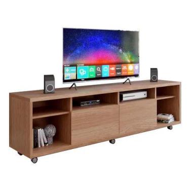 Imagem de Rack para tv arizona 1,80 largura castanho - Village Móveis