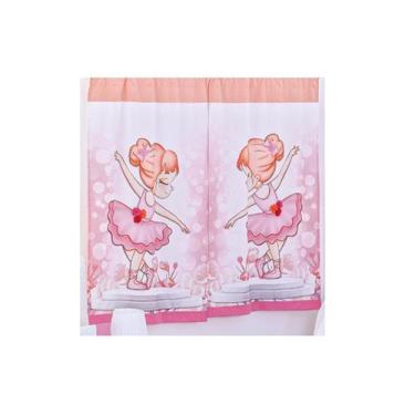 Imagem de Cortina Para Quarto Infantil e Juvenil 2mt X 1,60mt Menina - Bordados 
