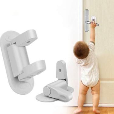 Imagem de Trava Maçaneta Fechadura Porta Segurança Bebe Criança 2 unidades - DOM