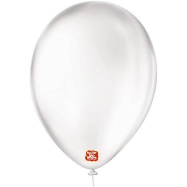 Imagem de Balão Redondo N09 Cristal - Pacote com 50 Unidades - Sao Roque