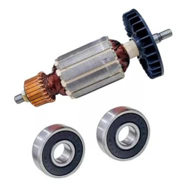 Imagem de Induzido + Rolamentos Para Serra Mármore M0400 220v - Bolte