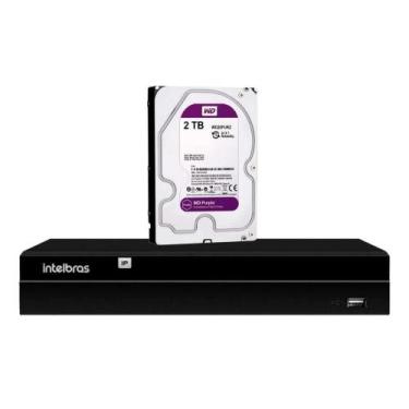 Imagem de NVR NVD 1408 P 4K Ultra HD Intelbras Gravador de Vídeo Via Rede IP Com