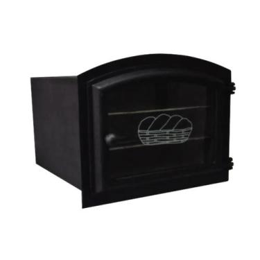 Imagem de Forno Frente Alumínio Fundido 3mm C/Vidro Pequeno 50x35x30cm - Brassol