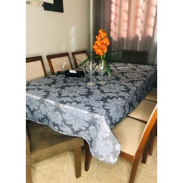 Imagem de Toalha De Mesa Jacquard Para 8 Lugares  2,50 x 1,40  Dupla Face - INGR