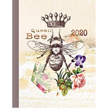 Imagem de Queen Bee 2020: Large Planner Weekly Monthly Organizer With Notes Section + 45 Dot Grid Pages, To Do List 8.5x11 - Calendar January - December Year A4 - Schedule Notebook Journal Almanac For Women
