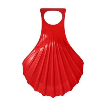 Imagem de kowaku Trenó de neve Tobogã Trenó de grama Areia Deslizante Trenó Multifuncional Brinquedo de neve Trenó de neve para atividades ao ar livre Esqui Férias, Vermelho