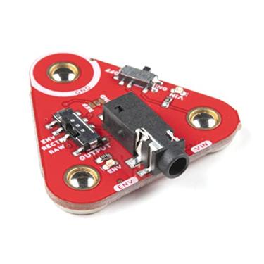 Imagem de MyoWare 2.0 Link Shield - Conecte um sensor muscular 2.0 compatível com microcontrolador Arduino R3 - Use conector TRS de 3,5 mm para conectar placas através de cabo TRS-para-TRS de 3,5 mm -