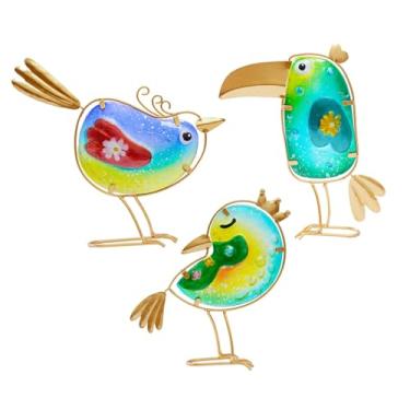 Imagem de WeiLaiKeQi 3 peças de enfeites de gramado para decoração de jardim para quarto, sala de jantar, pátio e quintal