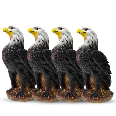 Imagem de Kit 4 Pçs Gavião Águia Espanta Pombos Maritacas Envernizado Exclusivo 