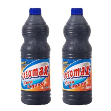 Imagem de Kit 2 Ceras Líquida Preta Desomax Renova Protege e da Brilho