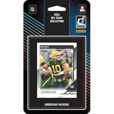 Imagem de 2024 Donruss Green Bay Packers Factory Sealed NFL Team Set Jordan Love Romeo Doubs Christian Watson Lofton Pratt Lloyd Cooper