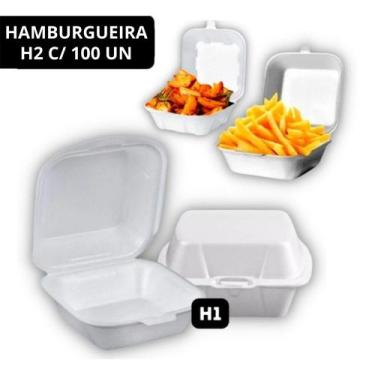 Imagem de Hamburgueira Saladeira Isopor H2 C/ 100 Unidades