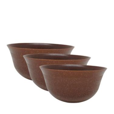 Imagem de Conjunto de 3 Bowls Amadeirados Tigela Resistente 1 Litro. - Deluma Pl