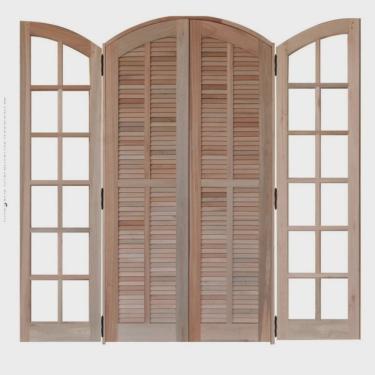 Imagem de Porta Balcão Mista Abrir em Arco 1,20 X 2,10 Rodam Natural