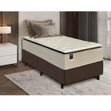 Imagem de Cama Box Solteiro 88cm Colchão Gazin Love Story HF V25 e Base 2CEN, Be
