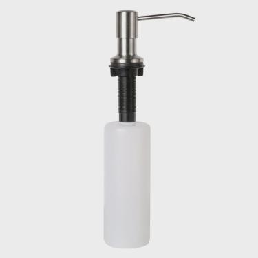 Imagem de Dosador Escovado Porta Sabonete Liquido Embutir p/ Bancada ARE-DS01-AE