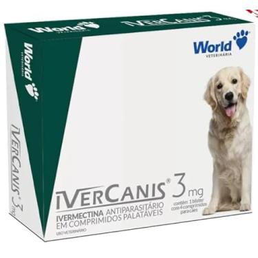 Imagem de Antiparasitário eficaz contra pulgas, carrapatos, vermes, sarnas, dermatite e ácaros. Blister com 4 comprimidos, sabor carne para cães até 15 Kg