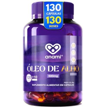 Imagem de Óleo De Alho Em Cápsulas Gel 500mg | 130 Cápsulas