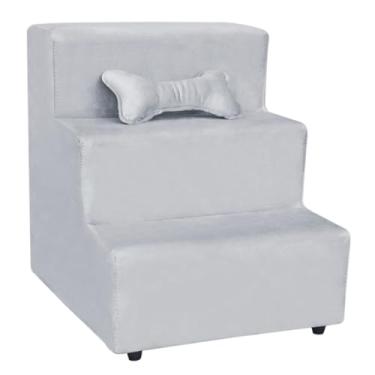 Imagem de para Pet 3 Degraus Gato e Cachorropara cães, degraus antiderrapantes para animais de estimação para cães mais velhos, escada de sofá-cama para gatos