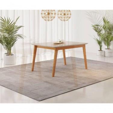 Imagem de Mesa De Jantar Elegance Jcm Movelaria Cinamomo/off 1,80 M