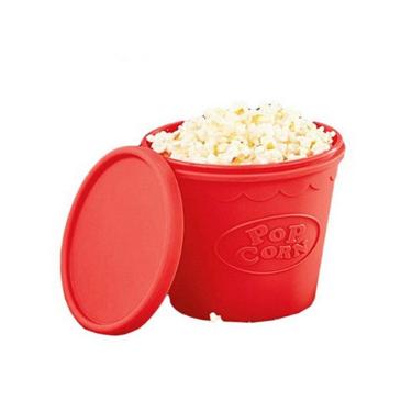 Imagem de Balde Pipoca Silicone P/ Micro-ondas Saudável S/ Óleo 1,7lt
