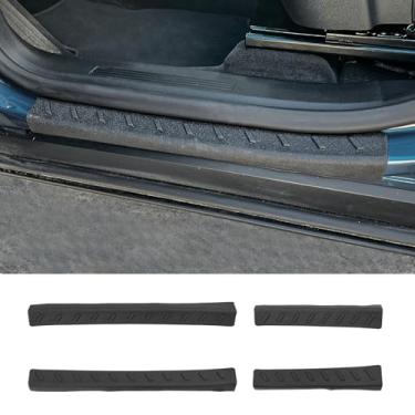 Imagem de Maxzina Protetor de soleira de porta compatível com Chevy Equinox 2025 (não para EV) Protetor de degrau lateral Borda lateral Capa protetora contra poeira de porta de carro para acessórios externos de