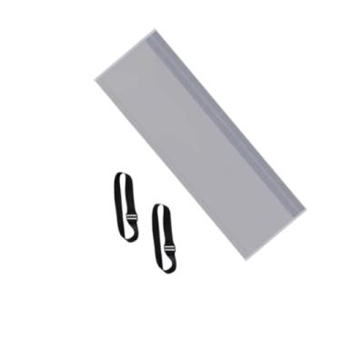 Imagem de IEUDNS Capa protetora para mangueira de ar condicionado, capa protetora para mangueira de ar condicionado, reutilizável, fácil instalação, removível, 20 pol, Cinza