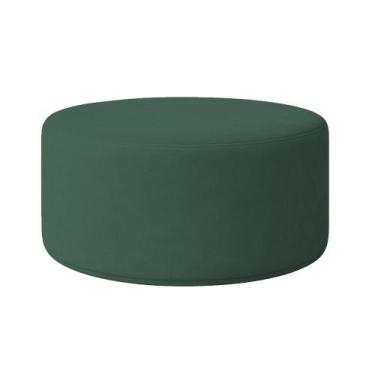 Imagem de Puff Redondo Cartagena 1 Metro Veludo - 7 Decor, Verde Escuro
