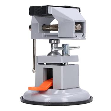 Imagem de Braçadeira de Torno de Bancada Universal, Mini Torno de Bancada Com Ajuste de 360°, Base de Ventosa, Alumínio Fundido para Produção de Artesanato DIY, Fabricação de Modelos,