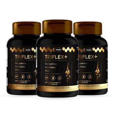 Imagem de Triflex+ Plus - Suplemento de Glucosamina, Condroitina e MSM, 90 Cápsulas - 4 Health (3POTES)