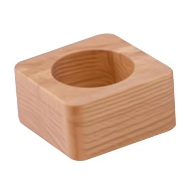 Imagem de Generic Organizador de porta-ovos de madeira, decoração, compacto, suporte para de ovos, prato para exibição ou armazenamento, geladeira de de, Slot de Linha única 1