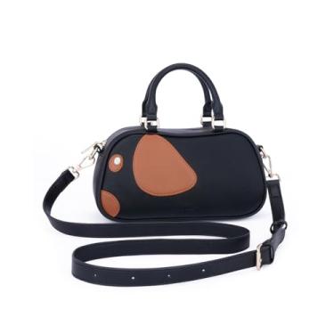 Imagem de CHOLISS Bolsa tiracolo adorável para filhotes, Oreo Mudpie, Bolsa transversal Boston pequena para filhotes