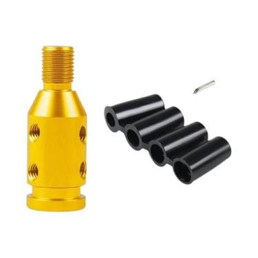 Imagem de Adaptador Universal De Alumínio Preto Para Manopla De Câmbio Para Tran