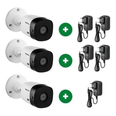 Imagem de Kit 3 Câmeras de Segurança Intelbras VHL 1220 B Full HD IR 20m