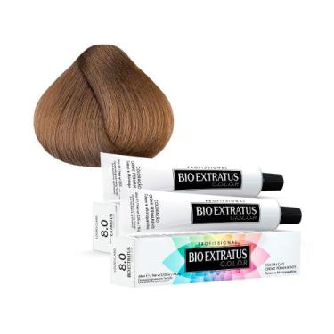 Imagem de Kit 2 Tintura Creme Bio Extratus Color Louro Claro 8.0 60ml