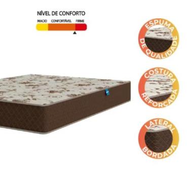 Imagem de Colchão casal d33, 20cm 20x1,88x1,38 - GTA KASACONFORTO, Preto, Malha