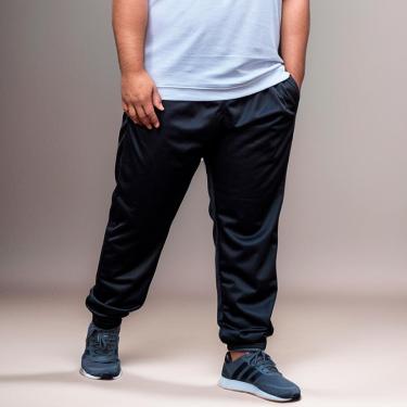 Imagem de Calça Jogger Masculina Plus Size Lisa com Elástico na Barra-Masculino