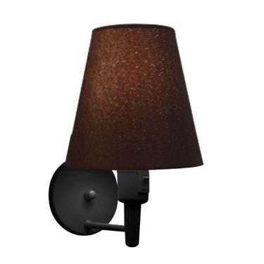 Imagem de Lustre Pendente Quadrado Vivare Md-4075 Cúpula Em Tecido 30/50x50cm - Bivolt Preto-café 110v/220v