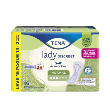 Imagem de Absorvente Tena Lady Discreet Normal 16 Unidades