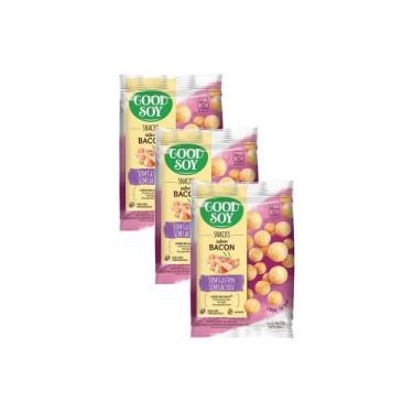 Imagem de Kit 3 Snack Good Soy Sabor Bacon 25g