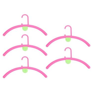 Imagem de Luqeeg Cabides de Roupas de 5pcs Com Aromaterapia, Cabides de Suéter de Ombro de Anti -deslizamento para Vestidos, Camisas, Casacos, Ternos, Jaquetas, Camisetas de Golfe, Malhas (Vermelho Rosa)