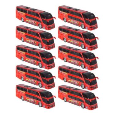 Imagem de Kit 10 Brinquedos Ônibus Buzão Carrinho Carro Infantil Criança Doação