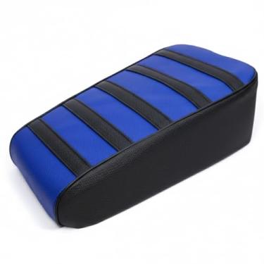 Imagem de JMCHstore Capa de assento de mini bicicleta canelada azul, capa de assento macia para Coleman ct100u mini Dirt Bike, 98cc ct100 100cc Motor ct100 3.0HP Mini Bike Trail Powersports Parts