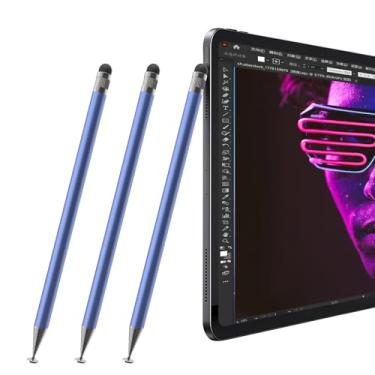 Imagem de Caneta Stylus – Stylus 2 em 1 para tela sensível ao toque de alta precisão para iPhone, iPad, tablets Android e muito mais | Durável e multiuso, pacote com 3
