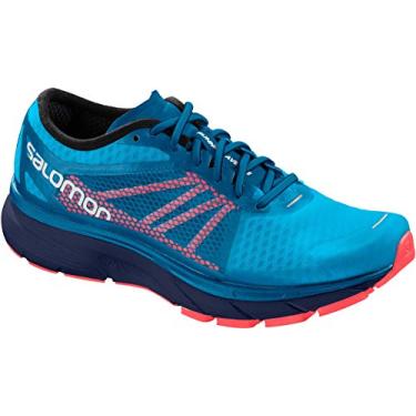 Imagem de Tênis de corrida masculino Salomon Sonic RA, Hawaiian Surf/Medieval Blue/Fiery Coral, 11.5