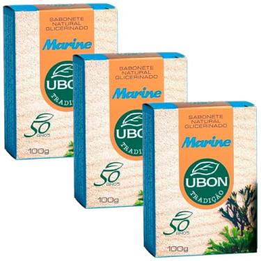 Imagem de Kit 3 Sabonete Natural Glicerinado Marine Ubon 100g