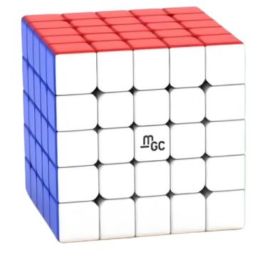 Imagem de Bukefuno Cubo magnético Yongjun MGC 5X5 M Speed Puzzle Cube YJ MGC 5X5X5 M Magic Cube sem adesivo