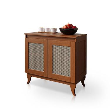 Imagem de Balcão Buffet Aparador 100% Madeira 2 Portas Dalton Castanho