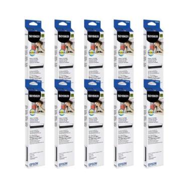 Imagem de Kit 10 fitas epson para matricial lx350 lx300 lx300ii s015631