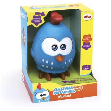 Imagem de Brinquedo Boneca Galinha Pintadinha Mini Musical 20cm em Plástico com 